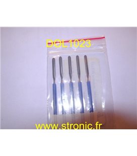 ELECTRODES ISOLEES COUTEAU 2.4 mm  x5